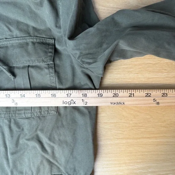 Banana Republic Olivia Palermo Jacket Women Olive Green Excellent Utility Cargo - Picture 7 of 13